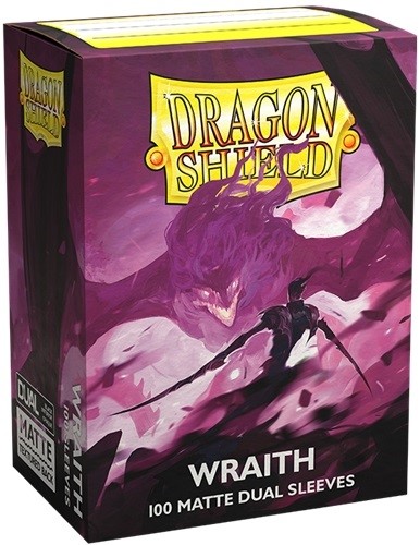 ARCT15056 100 x Wraith Dual Matte Standard Card Sleeves (Dragon Shield) published by Arcane Tinmen