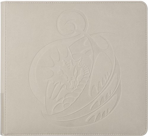 ARCT38112 Dragon Shield Card Portfolio Zipster XL Binder - Ashen White published by Arcane Tinmen