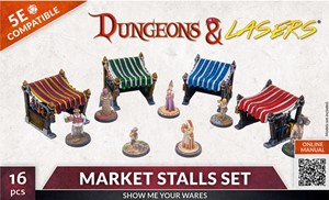 ARSDNL0055 Dungeons And Lasers: Market Stalls Set published by Archon Studios