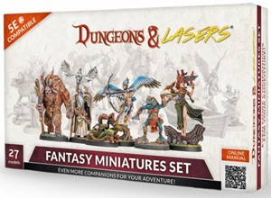 3!ARSDNL0062 Dungeons and Lasers: Fantasy Minatures Set published by Archon Studio