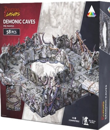 ARSDNL0115 Dungeons and Lasers: Demonic Caves Pre-Painted published by Archon Studio