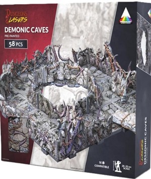 3!ARSDNL0115 Dungeons and Lasers: Demonic Caves Pre-Painted published by Archon Studio