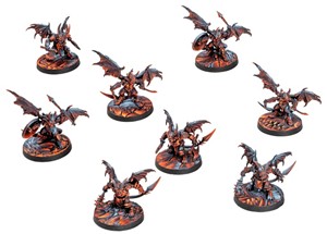 3!ARSDNL0120 Dungeons and Lasers: Infernal Imps Miniatures published by Archon Studio