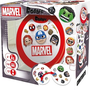 ASMDOBMARE01EN Dobble Card Game: Marvel Emoji Edition published by Asmodee