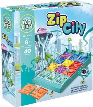ASMLQZIP01EN Logiquest: Zip City published by Asmodee
