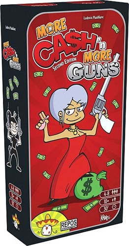 ASMMCMGEN01 More Cash n Guns Board Game published by Asmodee