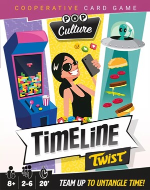 ASMTIMET02C110EN Timeline Twist Card Game: Pop Culture published by Asmodee