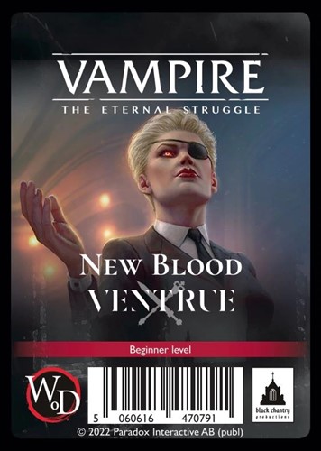 BC0038 Vampire The Eternal Struggle (VTES): 5th Edition New Blood: Ventrue Starter Deck published by Black Chantry