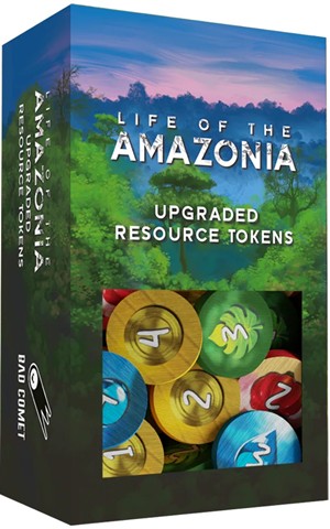 2!BCMLA003 Life Of The Amazonia Board Game: Upgraded Resource Tokens published by Bad Comet Games