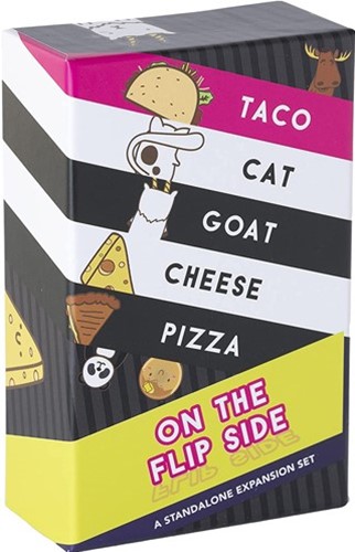 BLUTACOFLIP Taco Cat Goat Cheese Pizza Card Game: On The Flip Side published by Blue Orange Games