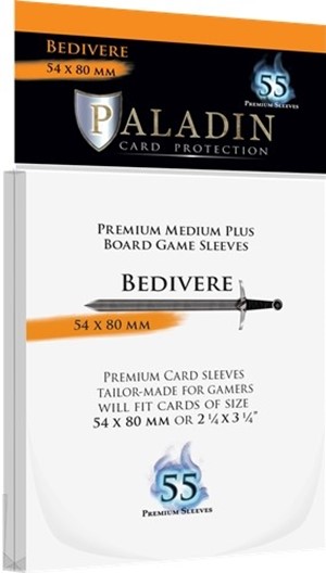 BNDPBED 55 x Paladin Card Sleeves: Bedivere (54mm x 80mm) published by Board And Dice