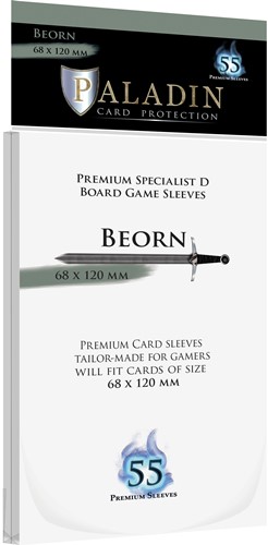 BNDPBEO 55 x Paladin Card Sleeves: Beorn (68mm x 120mm) published by Board And Dice