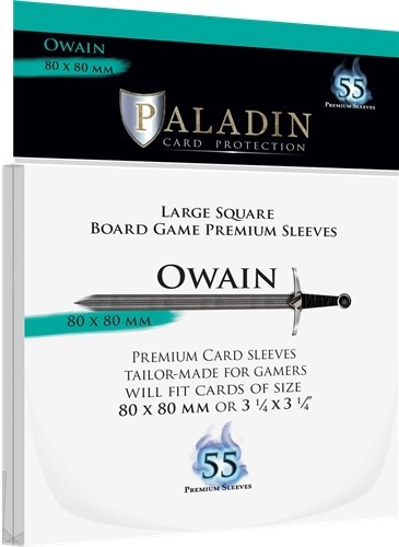 55 x Paladin Card Sleeves: Owain (80mm x 80mm)