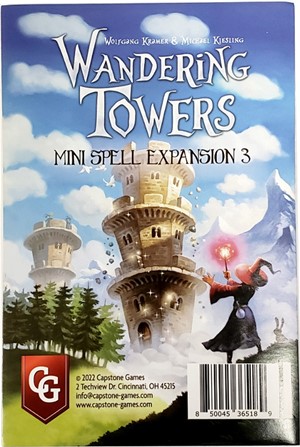 CAPABTOW04 Wandering Towers Board Game: Mini-Spell Expansion 3 published by Capstone Games