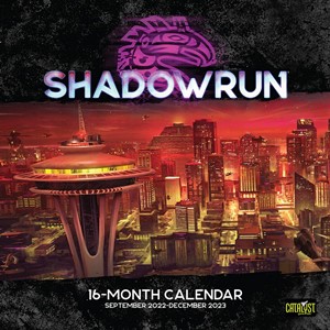 2!CAT28955 Shadowrun RPG: 6th World 16 Month Calendar Game Maps published by Catalyst Game Labs