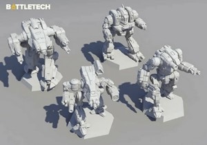 CAT35733 BattleTech: Inner Sphere Heavy Battle Lance published by Catalyst Game Labs