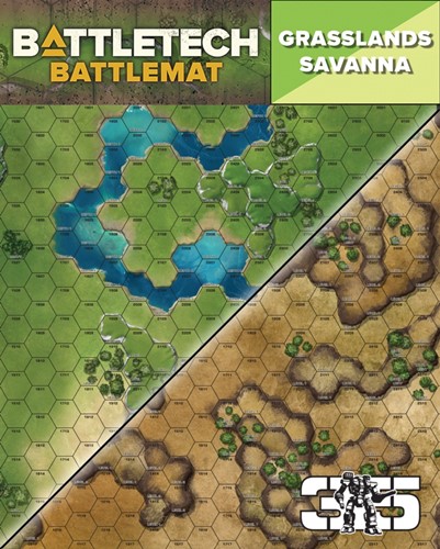 BattleTech: Battle Mat Grasslands Savanna