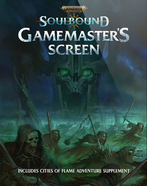CB72503 Warhammer Age Of Sigmar RPG: Soulbound Gamemaster's Screen published by Cubicle 7 Entertainment