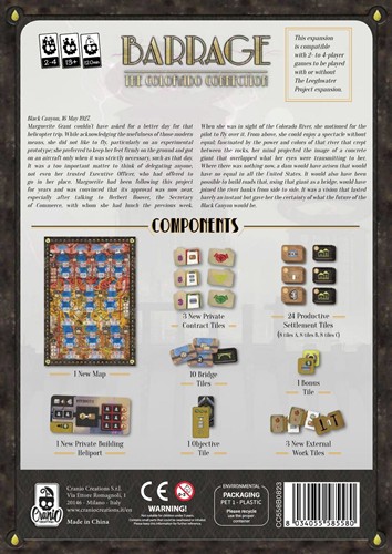 CGA19004 Barrage Board Game: The Colorado Connection Expansion published by Cranio Creations