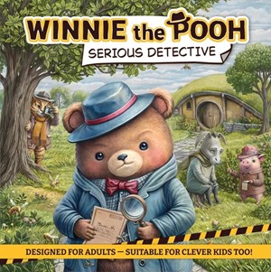 2!CGA23001 Winnie the Pooh: Serious Detective Board Game published by Crowd Games