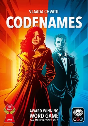 2!CGE00125 Codenames Card Game - 2025 Edition published by Czech Game Editions