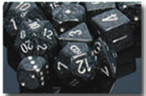 CHXDS15 Chessex Speckled 7 Dice Set - Ninja published by Chessex