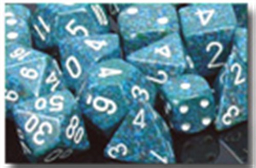 CHXDS18 Chessex Speckled 7 Dice Set - Sea published by Chessex