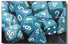 CHXDS18 Chessex Speckled 7 Dice Set - Sea published by Chessex