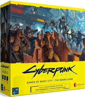 2!CMNCPG001 Cyberpunk 2077: Gangs Of Night City Board Game published by CoolMiniOrNot