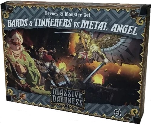 Massive Darkness 2 Board Game: Bards And Tinkerers vs Metal Angel Expansion