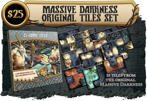 CMNMD111 Massive Darkness 2 Board Game: Original Tiles Set published by CoolMiniOrNot