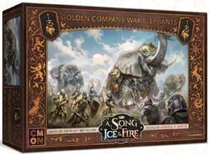 2!CMNSIF518 Song Of Ice And Fire Board Game: Golden Company Elephants Expansion published by CoolMiniOrNot