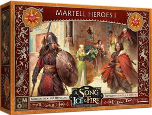 CMNSIF709 Song Of Ice And Fire Board Game: Martell Heroes Pack 1 Expansion published by CoolMiniOrNot
