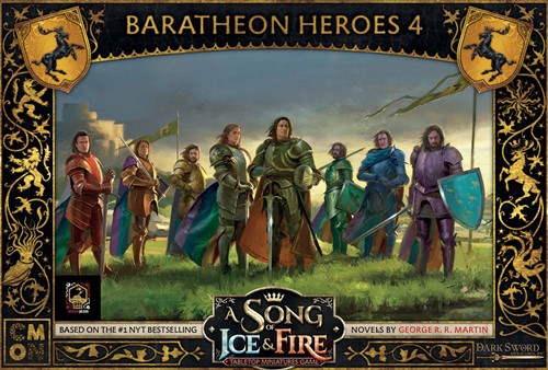 CMNSIF820 Song Of Ice And Fire Board Game: Baratheon Heroes 4 published by CoolMiniOrNot