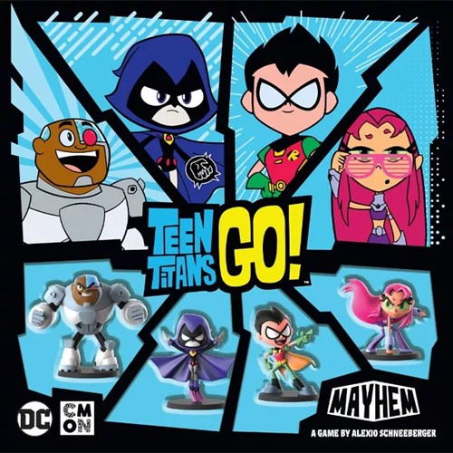 CMNTTG001 Teen Titans GO! Mayhem Board Game published by CoolMiniOrNot