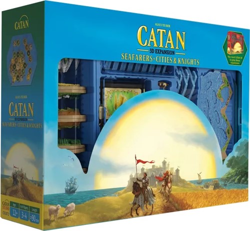 CN3172 Catan Board Game: 3D Edition Seafarers, Cities And Knights Expansion published by Catan Studios