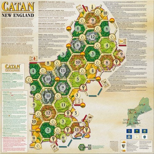 CN3525S Catan Geographies: New England published by Catan Studios