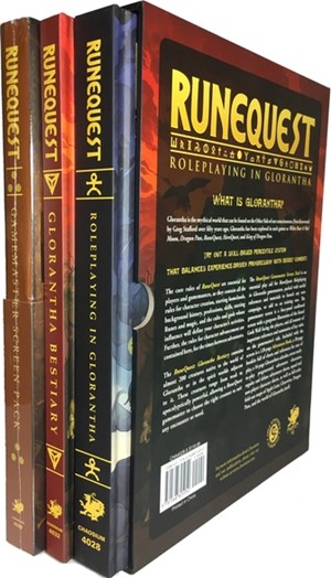 CT4028X Runequest RPG: Roleplaying In Glorantha Deluxe Slipcase Set published by Chaosium