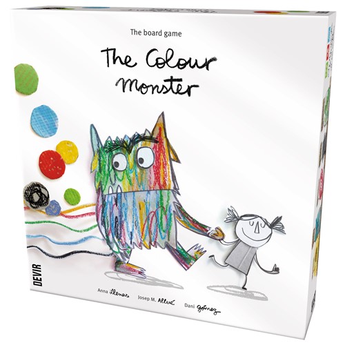 DEVBGMONEN The Colour Monster Board Game published by Devir