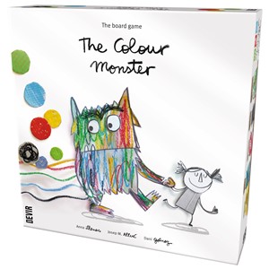 DEVBGMONEN The Colour Monster Board Game published by Devir Games