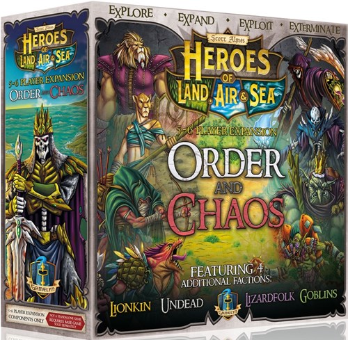 DMGGAM802 Heroes Of Land Air And Sea Board Game: Order And Chaos Expansion (Damaged) published by Gamelyn Games