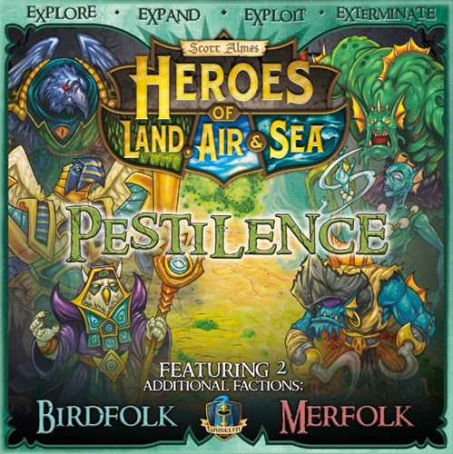 DMGGAMHLASP01 Heroes Of Land Air And Sea Board Game: Pestilence Expansion (Damaged) published by Gamelyn Games