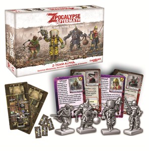 DMGGBRZP10 Zpocalypse Board Game: Aftermath Z Team Alpha (Damaged) published by Green Brier Games