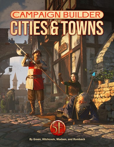 DMGKOB9467 Dungeons And Dragons RPG: Campaign Builder: Cities And Towns (Damaged) published by Kobold Press