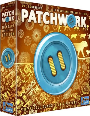 DMGLOG0179 Patchwork Board Game: 10th Anniversary Edition (Damaged) published by Lookout Spiele