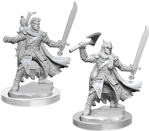 DMGWZK75077 Dungeons And Dragons Frameworks: Male Half-Elf Ranger (Damaged) published by WizKids Games