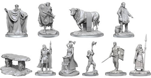 DMGWZK90454 Pathfinder Deep Cuts Unpainted Miniatures: Brigante Celts (Damaged) published by WizKids Games