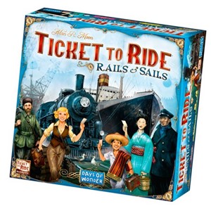 DOW720026 Ticket To Ride Board Game: Rails And Sails published by Days Of Wonder