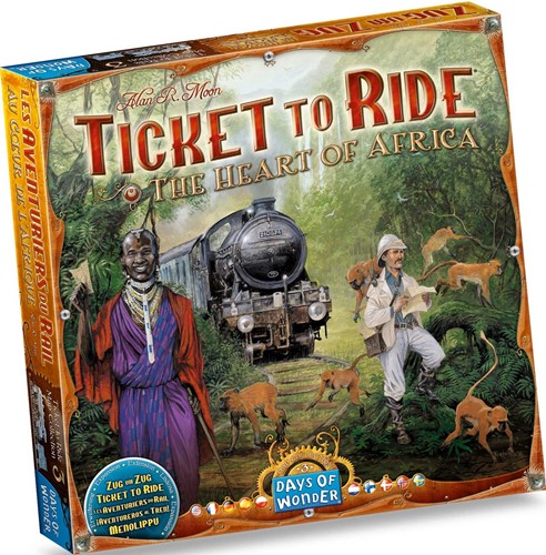 DOW720117 Ticket To Ride Board Game Map Collection: Volume 3 - Heart Of Africa published by Days Of Wonder