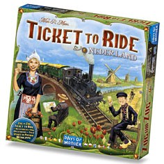 DOW720120 Ticket To Ride Board Game Map Collection: Volume 4 - Nederland published by Days Of Wonder